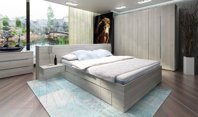 Двуспальная кровать 3Dom  Фореста РС001 фото-2